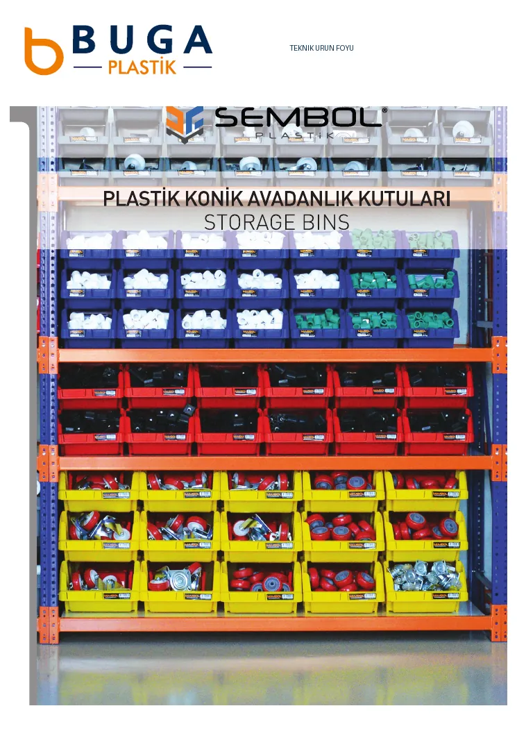 Plastik Çekmeceli Kutular • Teknik Föy 09